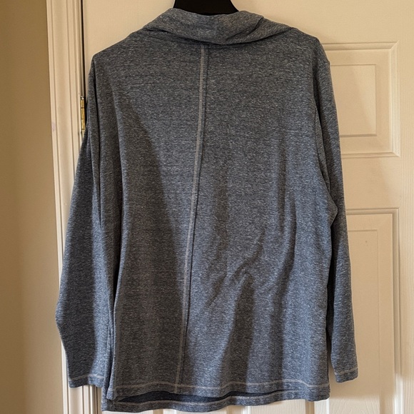 Soft Surroundings Blue Cowl Neck Top - Picture 5 of 7